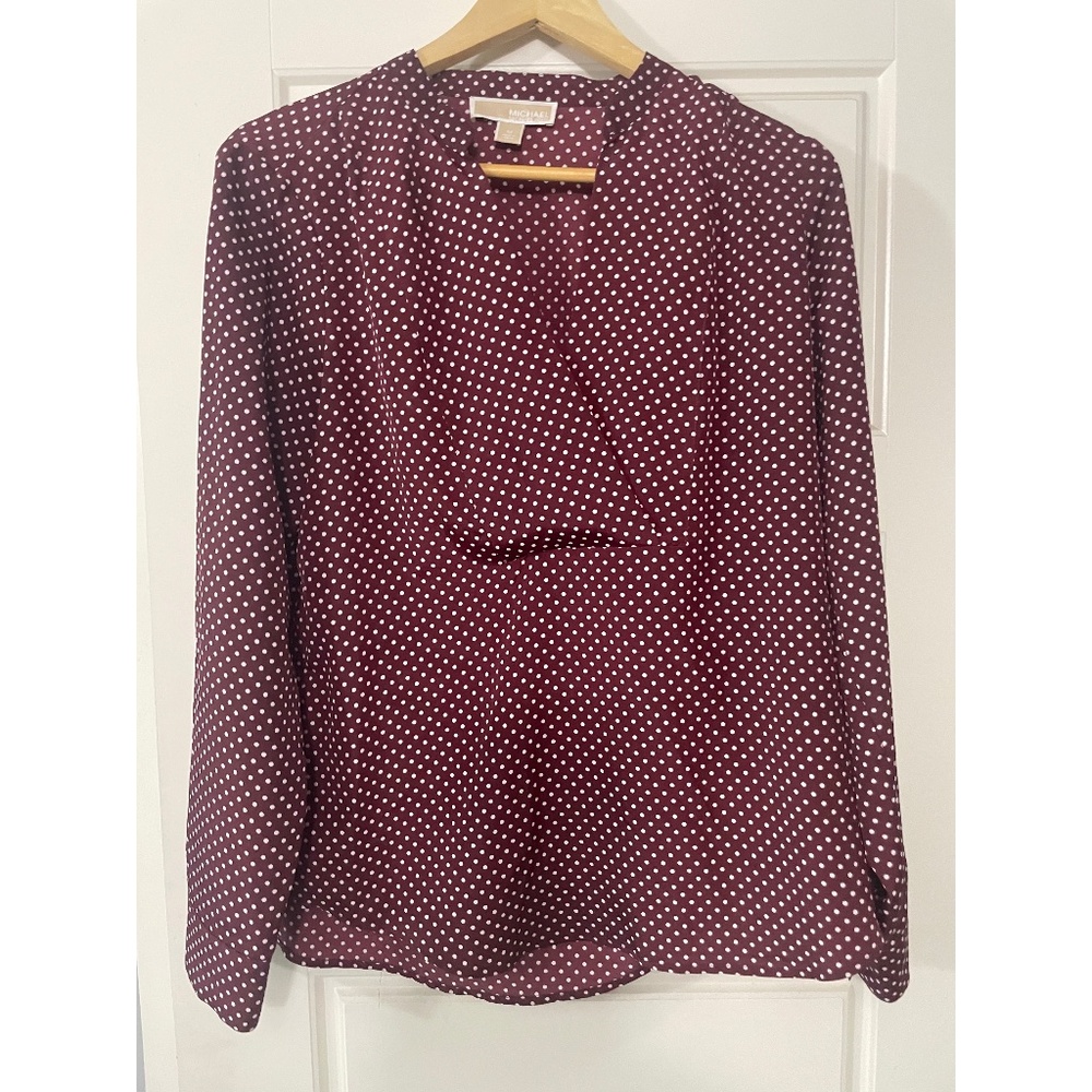 Michael Kors Polka Dot Blouse - Size Medium